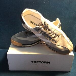 Tretorn Gray and White Sneakers